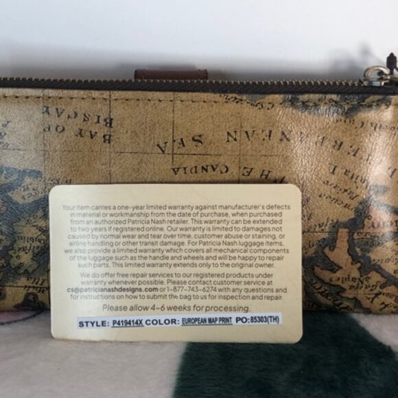 Patricia Nash European MapPrint Wallet - Picture 2 of 5